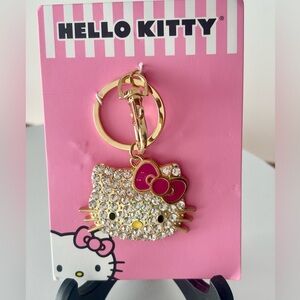 Hello Kitty Pave Bling Keychain with Clear Stones